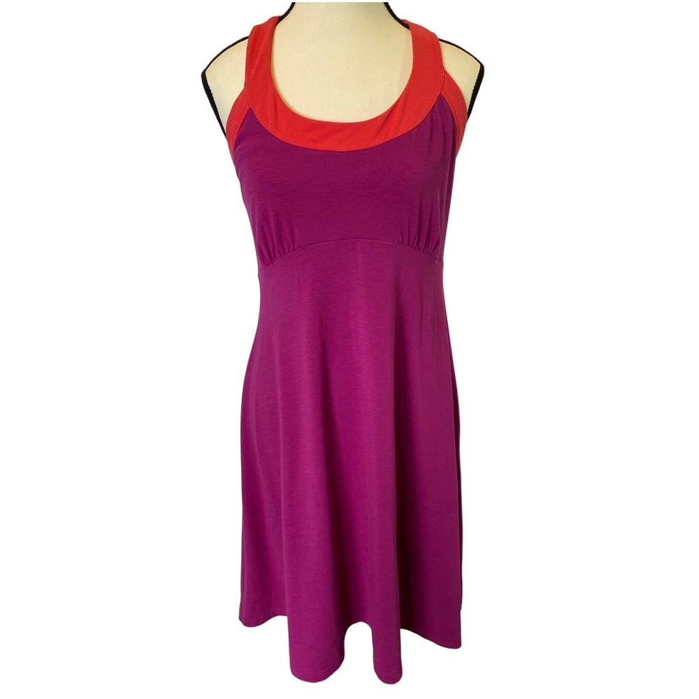 Prana Cali Racerback Dress Sleeveless AthleticBuilt in Bra Women's Size Large‎